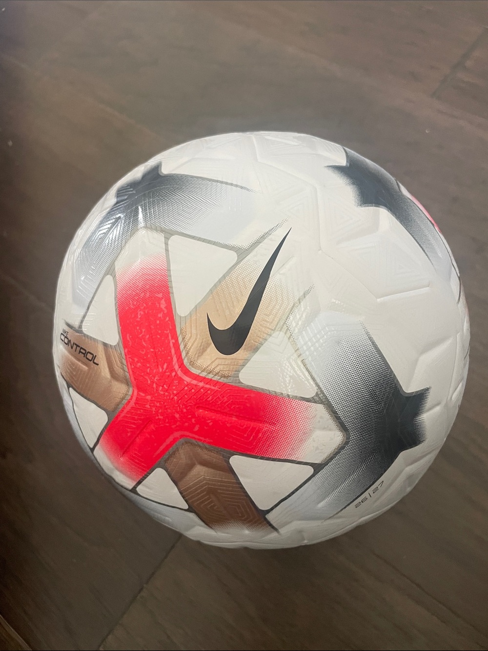 Nike White/Red/Black ACG Control Soccer Match Ball